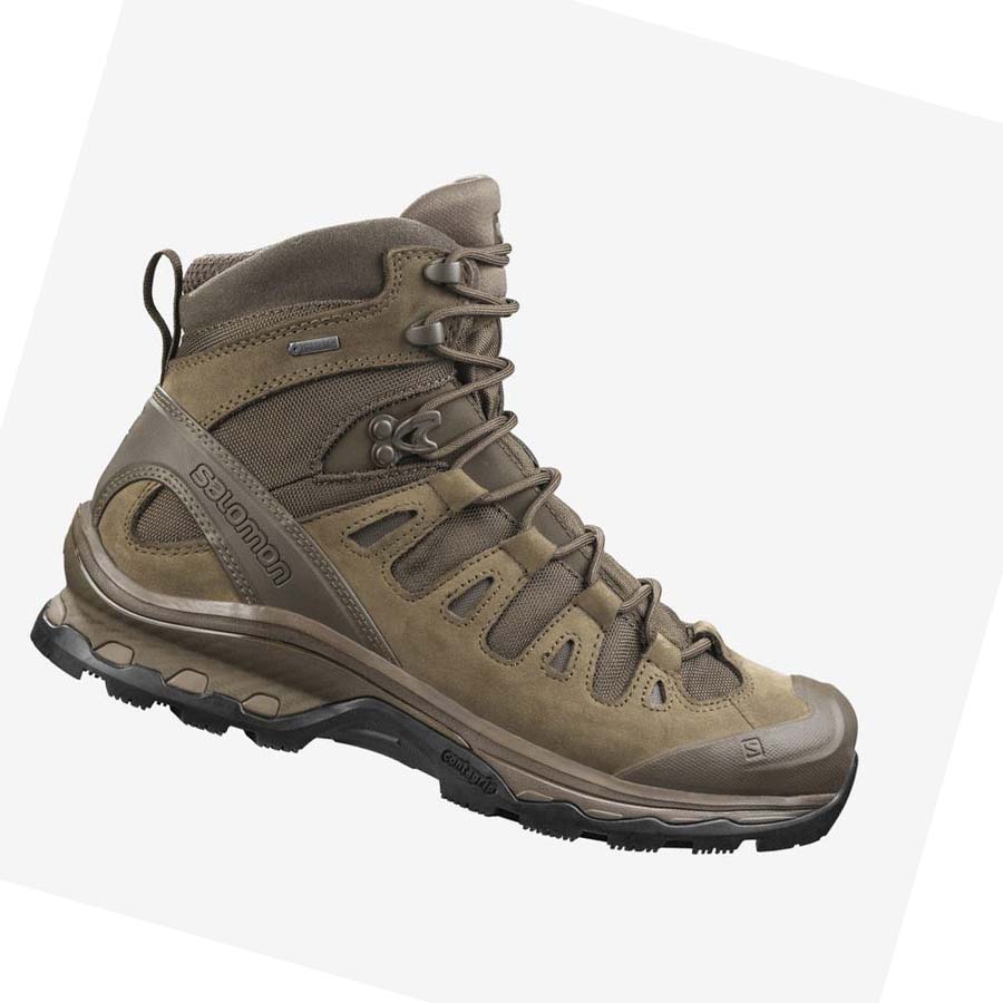 Salomon QUEST 4D GORE-TEX FORCES 2 EN Csizma Férfi Barna | HU 2259ILH